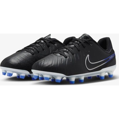 Nike Jr Legend 10 Academy FG/MG buty piłkarskie dla młodzieży, niebiesko-czarno-szare DV4348 040