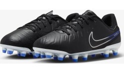 Nike Jr Legend 10 Academy FG/MG buty piłkarskie dla młodzieży, niebiesko-czarno-szare DV4348 040