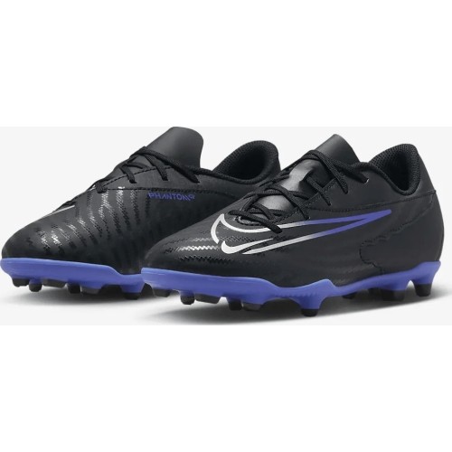 Buty piłkarskie młodzieżowe Nike Jr Phantom GX Club FG/MG Black Blue DD9564 040