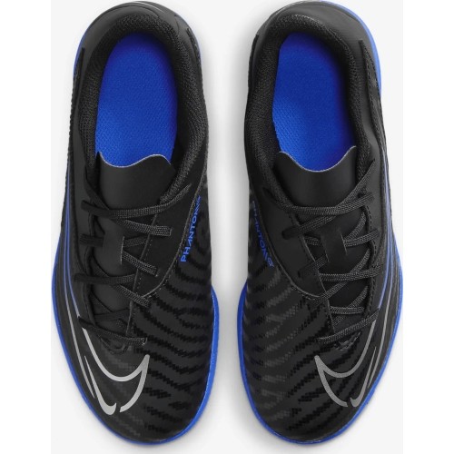 Buty piłkarskie dziecięce Nike Jr Phantom GX Club IC GS czarno-niebieskie DD9566 040