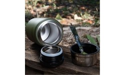 Termos na żywność M-Tac ze składaną łyżką ze stali nierdzewnej 750 ml