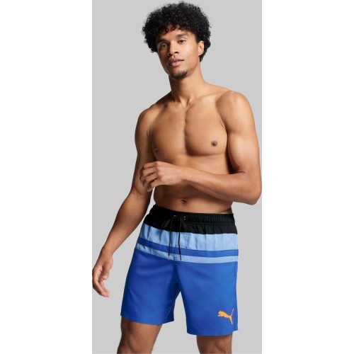 Szorty kąpielowe męskie Puma Swim Men Her czarno-niebieskie 938061 01