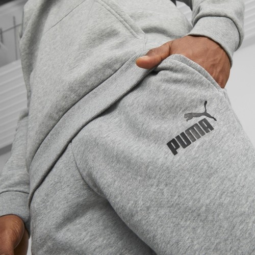 Spodnie sportowe męskie Puma Ess Logo Pants Tr szare 586716 03