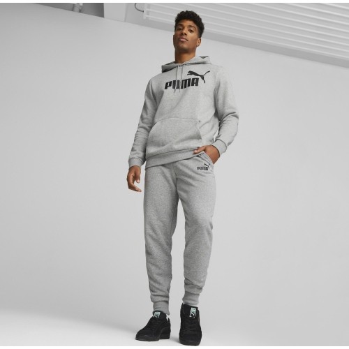 Spodnie sportowe męskie Puma Ess Logo Pants Tr szare 586716 03