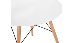 Kavos staliukas, baltas, skersmuo 60cm