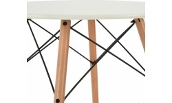 Kavos staliukas, baltas, skersmuo 60cm