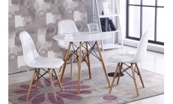 Kavos staliukas, baltas, skersmuo 60cm