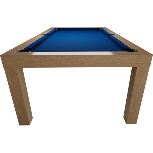 Stół bilardowy / stół jadalniany, dębowy, bilardowy, 6 stóp, obrus klubowy żółto-zielony