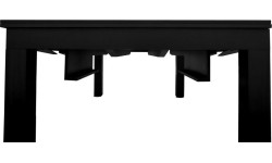 Stół bilardowy / stół jadalniany, Diner, 7 ft., matowo-czarny, obrus klubowy żółto-zielony