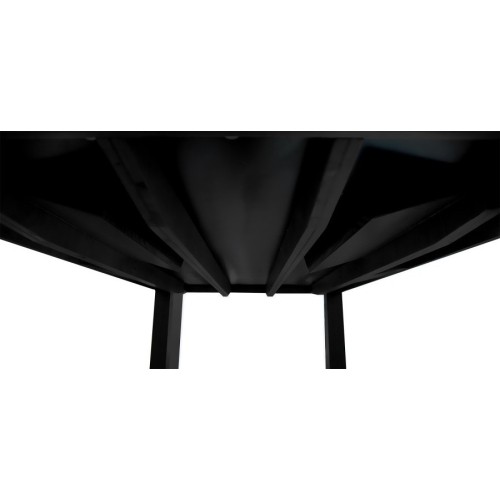 Stół bilardowy / stół jadalniany, Diner, 7 ft., matowo-czarny, obrus klubowy żółto-zielony