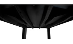 Stół bilardowy / stół jadalniany, Diner, 7 ft., matowo-czarny, obrus klubowy żółto-zielony