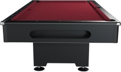Stół bilardowy, Pool, Eliminator, 8 stóp, obrus klubowy bordowy (bez dopłaty)
