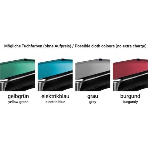 Stół bilardowy, Pool, Eliminator, 8 stóp, obrus klubowy bordowy (bez dopłaty)