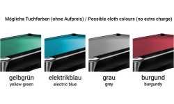 Stół bilardowy, Pool, Eliminator, 8 stóp, obrus klubowy bordowy (bez dopłaty)