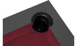 Stół bilardowy / stół do jadalni, Pierce, 8 stóp, ciemnoszary, obrus klubowy żółto-zielony