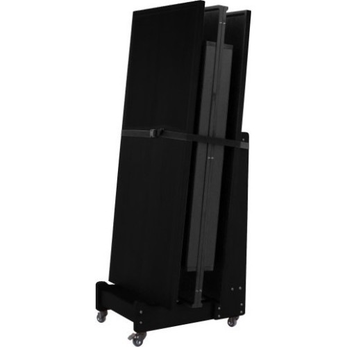 Stół bilardowy / stół do jadalni, Pierce, 8 stóp, ciemnoszary, obrus klubowy żółto-zielony