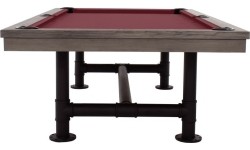 Stół bilardowy, Pool, Rasson Bedford, szary, 7 stóp, obrus żółto-zielony