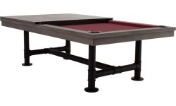 Stół bilardowy, Pool, Rasson Bedford, szary, 7 stóp, obrus żółto-zielony