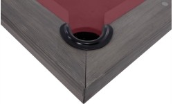 Stół bilardowy, Pool, Rasson Bedford, szary, 7 stóp, obrus żółto-zielony