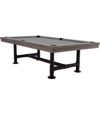 Stół bilardowy, Pool, Rasson Bedford, szary, 8 stóp, obrus żółto-zielony