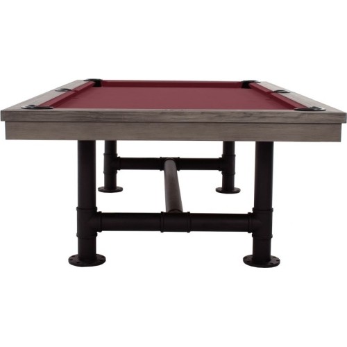 Stół bilardowy, Pool, Rasson Bedford, szary, 8 stóp, obrus żółto-zielony