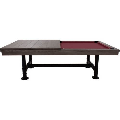 Stół bilardowy, Pool, Rasson Bedford, szary, 8 stóp, obrus żółto-zielony