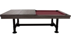 Stół bilardowy, Pool, Rasson Bedford, szary, 8 stóp, obrus żółto-zielony