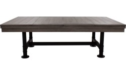 Stół bilardowy, Pool, Rasson Bedford, szary, 8 stóp, obrus żółto-zielony