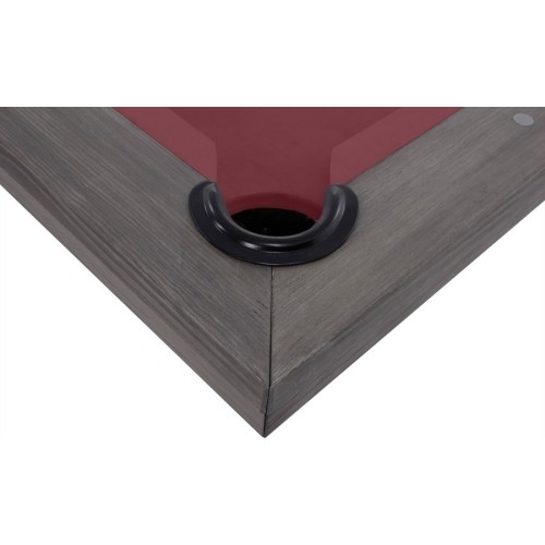 Stół bilardowy, Pool, Rasson Bedford, szary, 8 stóp, obrus żółto-zielony