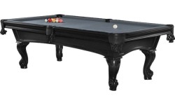 Stół bilardowy, Pool, Shelton, 8 ft., czarny, obrus klubowy żółto-zielony