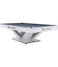 Stół bilardowy, Pool, Rasson Victory II Plus, biały, 9 stóp, Simonis 760 niebieskozielony