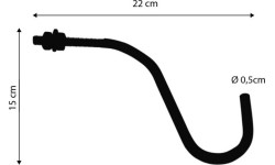 Uchwyt na kije bilardowe, regulowany, złoty