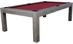 Stół bilardowy / stół do jadalni, Rasson Penelope II, Silver Mist, w tym pokrowiec na stół, 7 stóp, obrus klubowy żółt