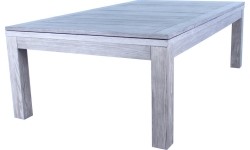 Stół bilardowy / stół do jadalni, Rasson Penelope II, Silver Mist, w tym pokrowiec na stół, 7 stóp, obrus klubowy żółt