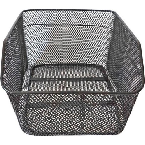 Metalowa torba na bagażnik rowerowy 39x20x20/17cm (czarna)