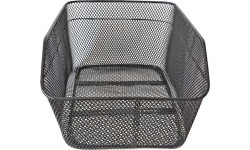 Metalowa torba na bagażnik rowerowy 39x20x20/17cm (czarna)