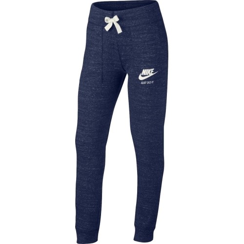 Spodnie młodzieżowe Nike G NSW Vntg Pants niebieskie 874602 429