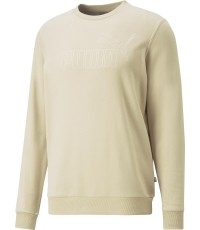 Bluza męska Puma Ess Elevated Crew kremowa 673386 88