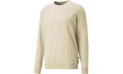 Bluza męska Puma Ess Elevated Crew kremowa 673386 88