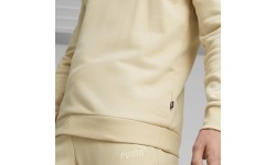 Bluza męska Puma Ess Elevated Crew kremowa 673386 88
