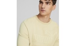Bluza męska Puma Ess Elevated Crew kremowa 673386 88