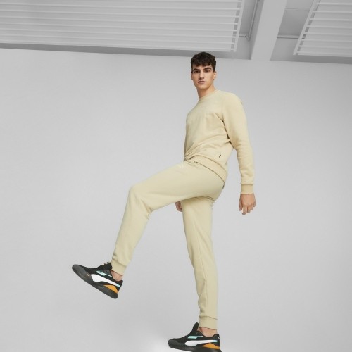 Bluza męska Puma Ess Elevated Crew kremowa 673386 88