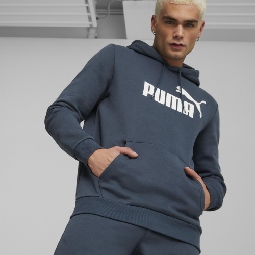 Bluza męska Puma Ess Big Logo Hoodie Blue 586687 61