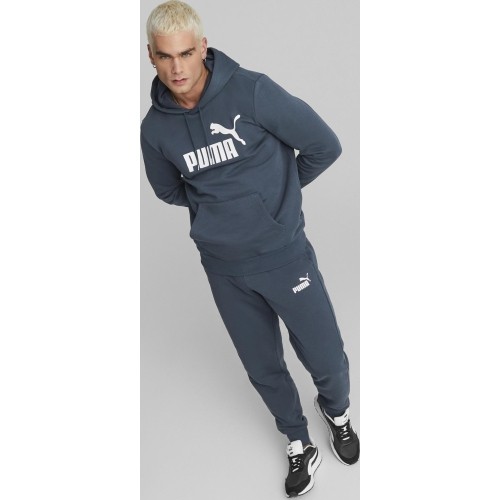 Bluza męska Puma Ess Big Logo Hoodie Blue 586687 61