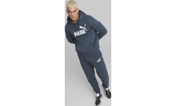 Bluza męska Puma Ess Big Logo Hoodie Blue 586687 61