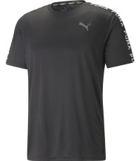 Puma Bėgimo Marškinėliai Vyrams Fit Taped Tee Black 523190 01