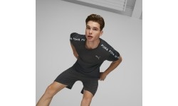 Puma Bėgimo Marškinėliai Vyrams Fit Taped Tee Black 523190 01