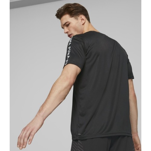 Puma Bėgimo Marškinėliai Vyrams Fit Taped Tee Black 523190 01