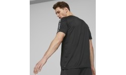 Puma Bėgimo Marškinėliai Vyrams Fit Taped Tee Black 523190 01