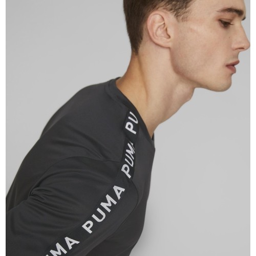 Puma Bėgimo Marškinėliai Vyrams Fit Taped Tee Black 523190 01